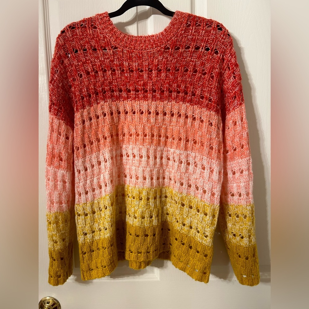 Reds,Salmon and Yellow hues of colors.